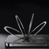 ЧОХОЛ ROCK CRYSTAL ROTATING WITH MAGNETIC (FOLDABLE BRACKET) ДЛЯ IPHONE 16 PRO TRANSPARENT