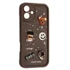 MR4_106672 Чохол happy donut case для iphone 16 plus brown 