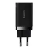 МЕРЕЖЕВИЙ ЗАРЯДНИЙ ПРИСТРІЙ BASEUS SUPER SI PRO QUICK CHARGER C+U 30W EU, ЧОРНИЙ CCSUPP-E01