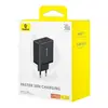 МЕРЕЖЕВИЙ ЗАРЯДНИЙ ПРИСТРІЙ BASEUS CUBE FAST CHARGER 2U+C 30W EU CLUSTER, ЧОРНИЙ P10111402113-00
