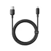 КАБЕЛЬ BASEUS SILKY SERIES USB-A TO LIGHTNING 2.4A 2M, ЧОРНИЙ P10377702113-01