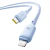 КАБЕЛЬ PD BASEUS SILKY SERIES TYPE-C TO LIGHTNING 20W 1M СИНІЙ P10377700313-00