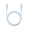 КАБЕЛЬ PD BASEUS SILKY SERIES TYPE-C TO LIGHTNING 20W 1M СИНІЙ P10377700313-00