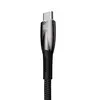 КАБЕЛЬ BASEUS GLIMMER SERIES FAST CHARGING DATA CABLE USB-A TO TYPE-C 100W 1M, ЧОРНИЙ CADH000401