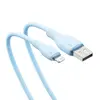 КАБЕЛЬ BASEUS PUDDING SERIES FAST CHARGING CABLE USB-A TO LIGHTNING 2.4A 1.2M СИНІЙ P10355700311-00