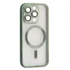 ЧОХОЛ SHINING CAMERA MAGSAFE ДЛЯ IPHONE 16 PRO MAX DARK ЗЕЛЕНИЙ
