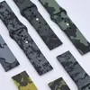 РЕМІНЕЦЬ SILICONE 20MM, CAMOUFLAGE, ЧОРНИЙ-GREEN 1