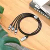 КАБЕЛЬ HOCO X102 FRESH 3IN1 CHARGING DATA CABLE (LIGHTNING, MICRO, TYPE-C) 1M, ЧОРНИЙ