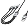 КАБЕЛЬ HOCO X102 FRESH 3IN1 CHARGING DATA CABLE (LIGHTNING, MICRO, TYPE-C) 1M, ЧОРНИЙ
