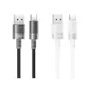 КАБЕЛЬ XO NB282 BRUSHED SILICONE 6A FAST CHARGING APPLE DATA CABLE 1M, БІЛИЙ