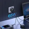 МЕРЕЖЕВИЙ ЗАРЯДНИЙ ПРИСТРІЙ BASEUS CUBE PRO FAST CHARGER 2C+U 65W, ЧОРНИЙ P10152301113-00