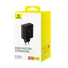 МЕРЕЖЕВИЙ ЗАРЯДНИЙ ПРИСТРІЙ BASEUS CUBE PRO FAST CHARGER 2C+U 65W, ЧОРНИЙ P10152301113-00