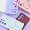 ЧОХОЛ SILICONE CASE LUXURY MAGSAFE ДЛЯ SAMSUNG S23 ELEGANT ПУРПУРОВИЙ