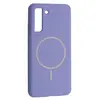 ЧОХОЛ SILICONE CASE LUXURY MAGSAFE ДЛЯ SAMSUNG S21 FE ELEGANT ПУРПУРОВИЙ