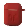 ЧОХОЛ ДЛЯ AIRPODS СИЛІКОНОВИЙ LOGO 2IN1 (+ КАРАБИН) (ТЕХ. ПАК) ЧЕРВОНИЙ-ORANGE