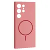 ЧОХОЛ SILICONE CASE LUXURY MAGSAFE ДЛЯ SAMSUNG S24 ULTRA ROSE РОЖЕВИЙ