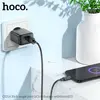 МЕРЕЖЕВИЙ ЗАРЯДНИЙ ПРИСТРІЙ HOCO CS21A RICH SINGLE PORT QC3.0 CHARGER SET (MICRO), (EU), ЧОРНИЙ