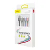КАБЕЛЬ BASEUS FAST 4IN1 CABLE ДЛЯ LIGHTNING (2)+TYPE-C+MICRO 3.5A 1.2M, ЧОРНИЙ CA1T4-A01