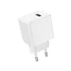 МЕРЕЖЕВИЙ ЗАРЯДНИЙ ПРИСТРІЙ BOROFONE BAS11A ERUDITE SINGLE PORT 1USB, 2.1A, БІЛИЙ