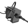 МЕРЕЖЕВИЙ ЗАРЯДНИЙ ПРИСТРІЙ BOROFONE BAS12A ERUDITE SINGLE PORT 18W, QC3.0, 1USB + MICRO, ЧОРНИЙ