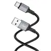 КАБЕЛЬ BOROFONE BX83 FAMOUS SILICONE CHARGING ДЛЯ TYPE-C 3A, 1M, ЧОРНИЙ