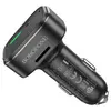 АВТОМОБІЛЬНИЙ ЗАРЯДНИЙ ПРИСТРІЙ МОДУЛЯТОР BOROFONE BC43 FLASH QC3.0, ЧОРНИЙ