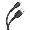КАБЕЛЬ BOROFONE BX86 ADVANTAGE SILICONE CHARGING ДЛЯ MICRO 2.4A, 1M, ЧОРНИЙ