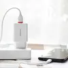 МЕРЕЖЕВИЙ ЗАРЯДНИЙ ПРИСТРІЙ BOROFONE BA21A LONG QC3.0 1USB, 3A, 18W + CABLE MICRO, БІЛИЙ