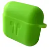 MR4_138336 Чохол для airpods 3 силіконовий 2mm logo 2in1 (+ карабин) (тех. пак) party зелений 
