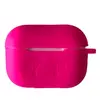 MR4_138341 Чохол для airpods pro силіконовий logo 2in1 (+ карабин) (тех. пак) hot рожевий 