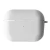 ЧОХОЛ ДЛЯ AIRPODS PRO SILICONE CASE, MICROFIBER, БІЛИЙ