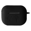ЧОХОЛ ДЛЯ AIRPODS PRO 2 СИЛІКОНОВИЙ LOGO 2IN1 (+ КАРАБИН) (ТЕХ. ПАК), ЧОРНИЙ