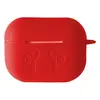 ЧОХОЛ ДЛЯ AIRPODS PRO 2 СИЛІКОНОВИЙ LOGO 2IN1 (+ КАРАБИН) (ТЕХ. ПАК) ЧЕРВОНИЙ
