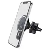 БЕЗДРОТОВИЙ АВТОМОБІЛЬНИЙ ЗАРЯДНИЙ ПРИСТРІЙ HOCO CA85 ULTRA-FAST MAGNETIC WIRELESS CAR HOLDER MAGSAFE7,5W, 5-15W, ЧОРНИЙ