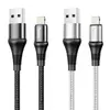 КАБЕЛЬ HOCO X50 EXCELLENT CHARGING DATA ДЛЯ LIGHTNING 2,4A, 1M, СІРИЙ