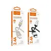 КАБЕЛЬ HOCO X110 HONORIFIC CHARGING DATA CABLE LIGHTNING 2.4A, 1M, ЧОРНИЙ