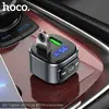 АВТОМОБІЛЬНИЙ ЗАРЯДНИЙ ПРИСТРІЙ + FM МОДУЛЯТОР HOCO E67 FIGHTER, 2XUSB-A, QC3.0, BT5.0, ЧОРНИЙ