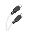 КАБЕЛЬ PD HOCO X90 COOL SILICONE CHARGING DATA CABLE PD-TO-TYPE-C 3A, PD60W, 1M, БІЛИЙ