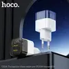 МЕРЕЖЕВИЙ ЗАРЯДНИЙ ПРИСТРІЙ HOCO C125A TRANSPARENT TRIBUTE SINGLE-PORT PD20W CHARGER, ЧОРНИЙ, БІЛИЙ