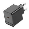 МЕРЕЖЕВИЙ ЗАРЯДНИЙ ПРИСТРІЙ BOROFONE BAS15A ERUDITE SINGLE PORT PD30W, ЧОРНИЙ