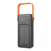 ЗОВНІШНІЙ АКУМУЛЯТОР POWER BANK HOCO DB33 PLUS RISING ІЗ СОНЯЧНОЮ ПАНЕЛЛЮ 22.5W+PD20W SUN SOLAR 30 000MAH, ЧОРНИЙ