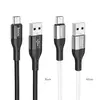КАБЕЛЬ HOCO X72 CREATOR SILICONE CHARGING DATA CABLE ДЛЯ TYPE-C 2.4A, 1M, ЧОРНИЙ