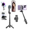 МУЛЬТІ-МОНОПОД XO SS22 4IN1 MAGNETIC MULTI-FUNCTION MINI BT SELFIE STICK, PHOTO BOOSTER, ЧОРНИЙ