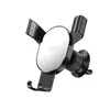 АВТОТРИМАЧ XO C126 MIRROR FACE GRAVITY AIR OUTLET LATCH BRACKET СРІБНО-ЧОРНИЙ