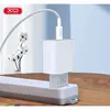 МЕРЕЖЕВИЙ ЗАРЯДНИЙ ПРИСТРІЙ XO L129 EU 20W PD FAST CHARGER, БІЛИЙ