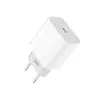 МЕРЕЖЕВИЙ ЗАРЯДНИЙ ПРИСТРІЙ XO L129 EU 20W PD FAST CHARGER, БІЛИЙ
