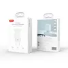 МЕРЕЖЕВИЙ ЗАРЯДНИЙ ПРИСТРІЙ XO L129 EU 20W PD FAST CHARGER, БІЛИЙ