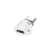 АДАПТЕР OTG XO NB256G MICRO FEMALE TO TYPE-C MALE CONNECTOR (WITH LANYARD), БІЛИЙ