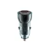 АВТОМОБІЛЬНИЙ ЗАРЯДНИЙ ПРИСТРІЙ XO CC60 SMART TRANSPARENT CAR CHARGER A30W+C30W, SIMULTANEOUS 60W СИНІЙ
