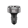 АВТОМОБІЛЬНИЙ ЗАРЯДНИЙ ПРИСТРІЙ XO CC61 OUTPUT INTELLIGENT CAR CHARGER 100W LIGHTNING, ЧОРНИЙ